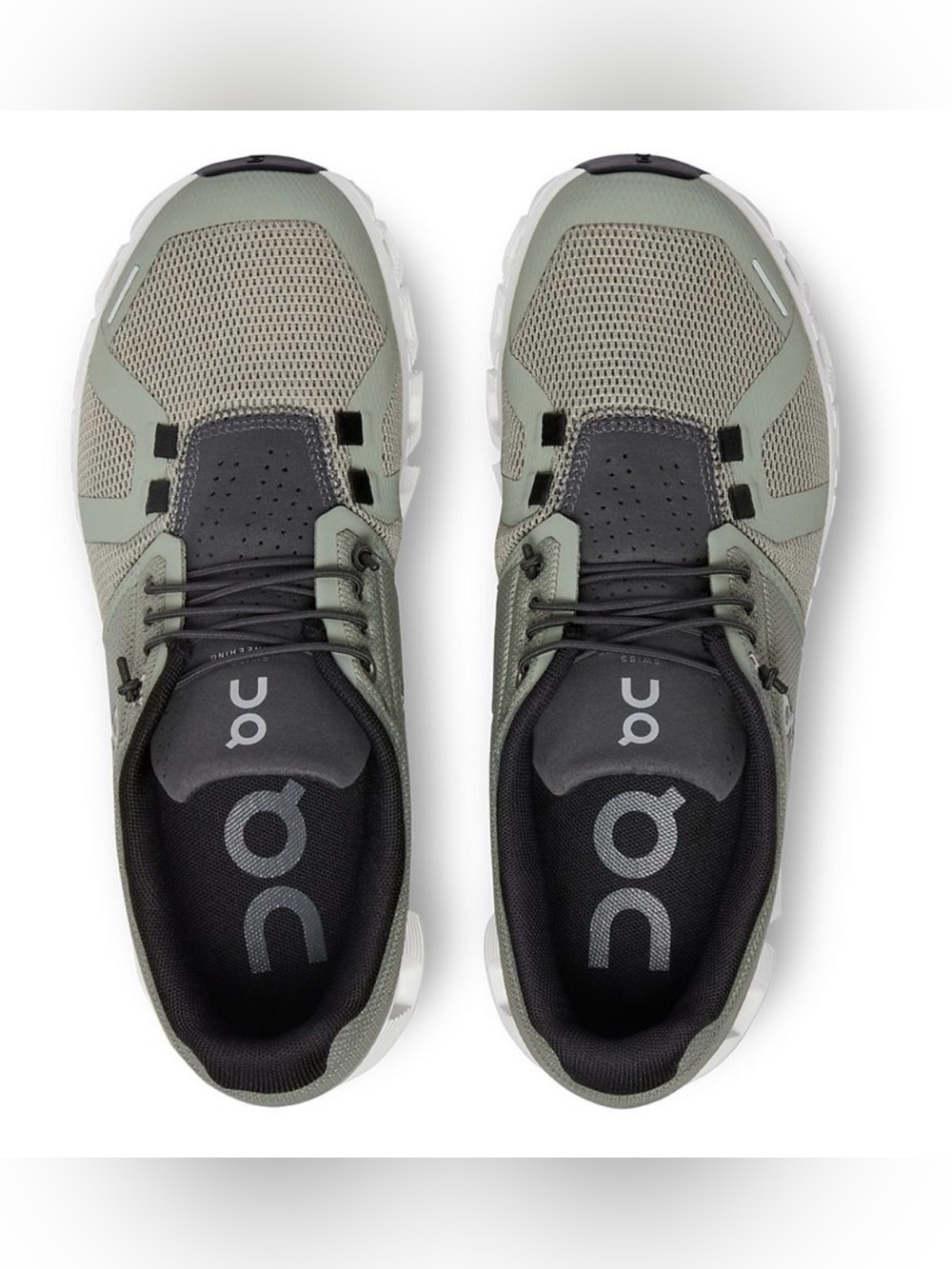 On Running Women's Olive Green and Black Athletic Shoes